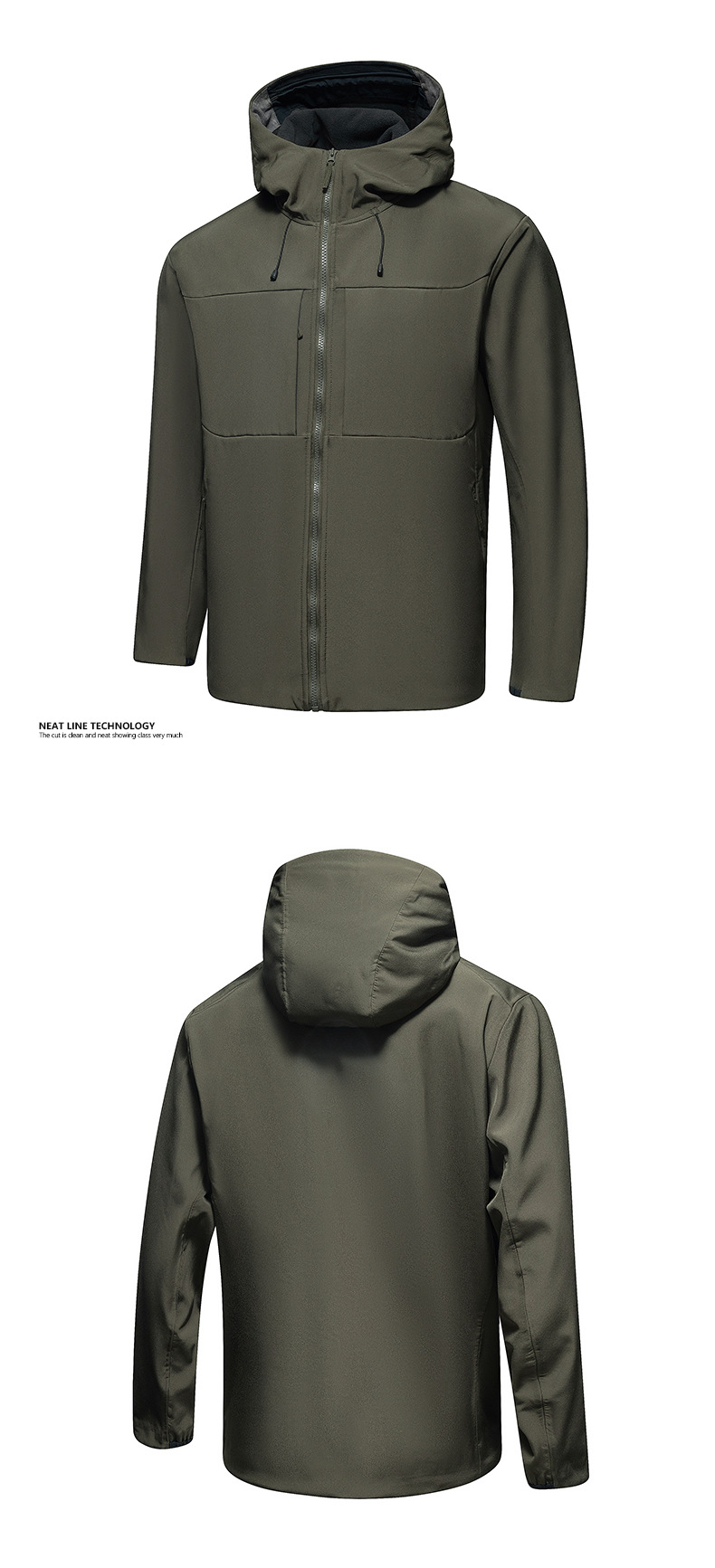 2025 SpringAutumn Waterproof Jacket Detail 6