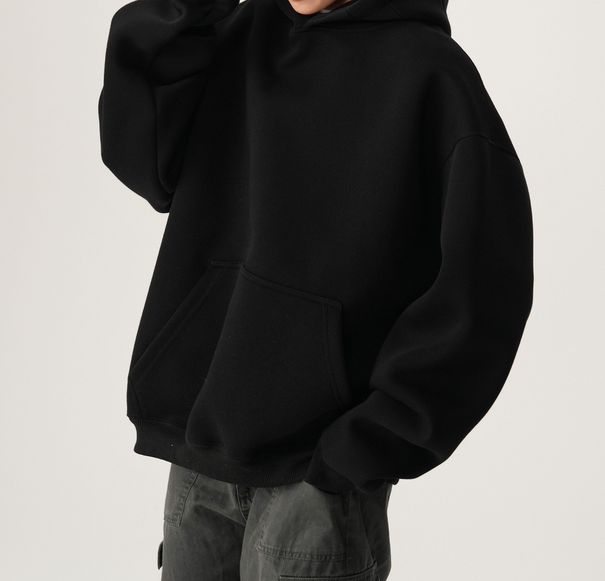 Vurzen Heavyweight CleanFit Boxy Hoodie – Oversized Minimal Streetwear (3) Vurzen Heavyweight CleanFit Boxy Hoodie – Oversized Minimal Streetwear - Image 2