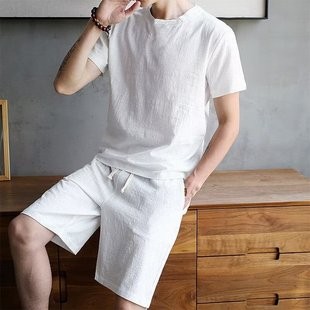 2025 Summer American Vintage Soft Textured Single Pleat Straight Leg Casual Pants - Loose Wide Leg Long Pants in White