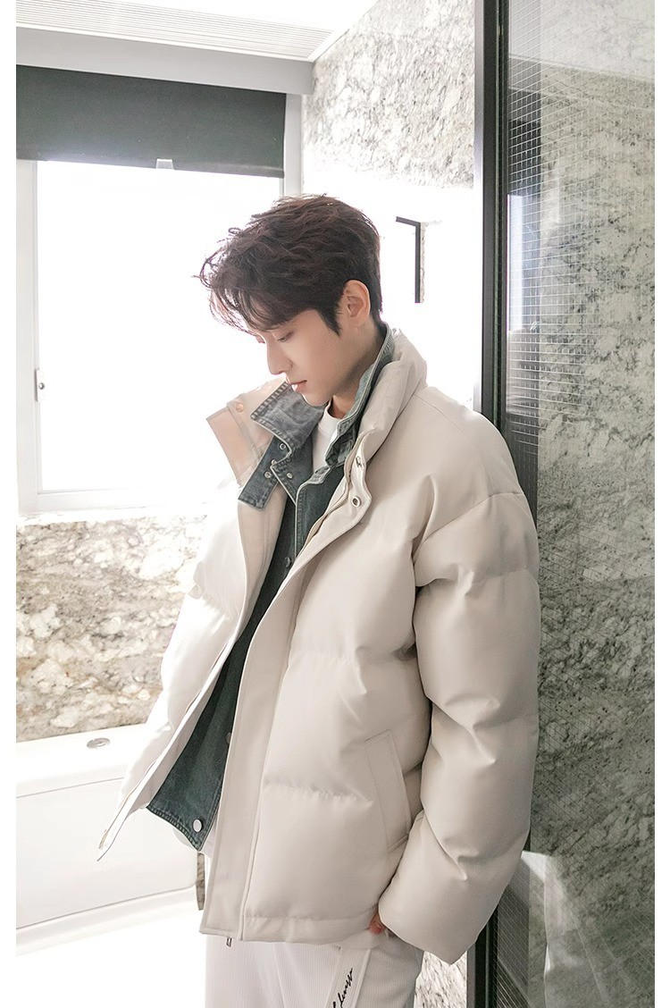 Men's Winter Thick Denim-Look Warm Cotton Jacket