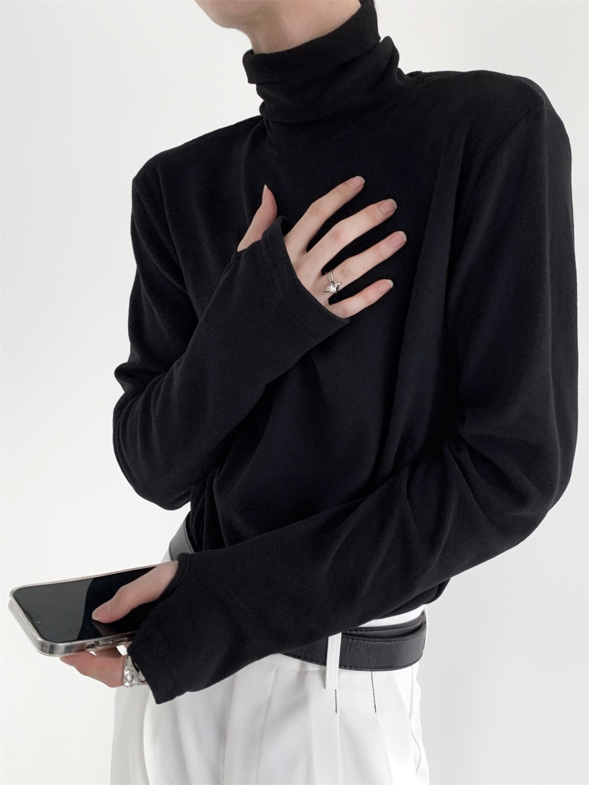 Classic Unisex Long Sleeve Polyester T-Shirt