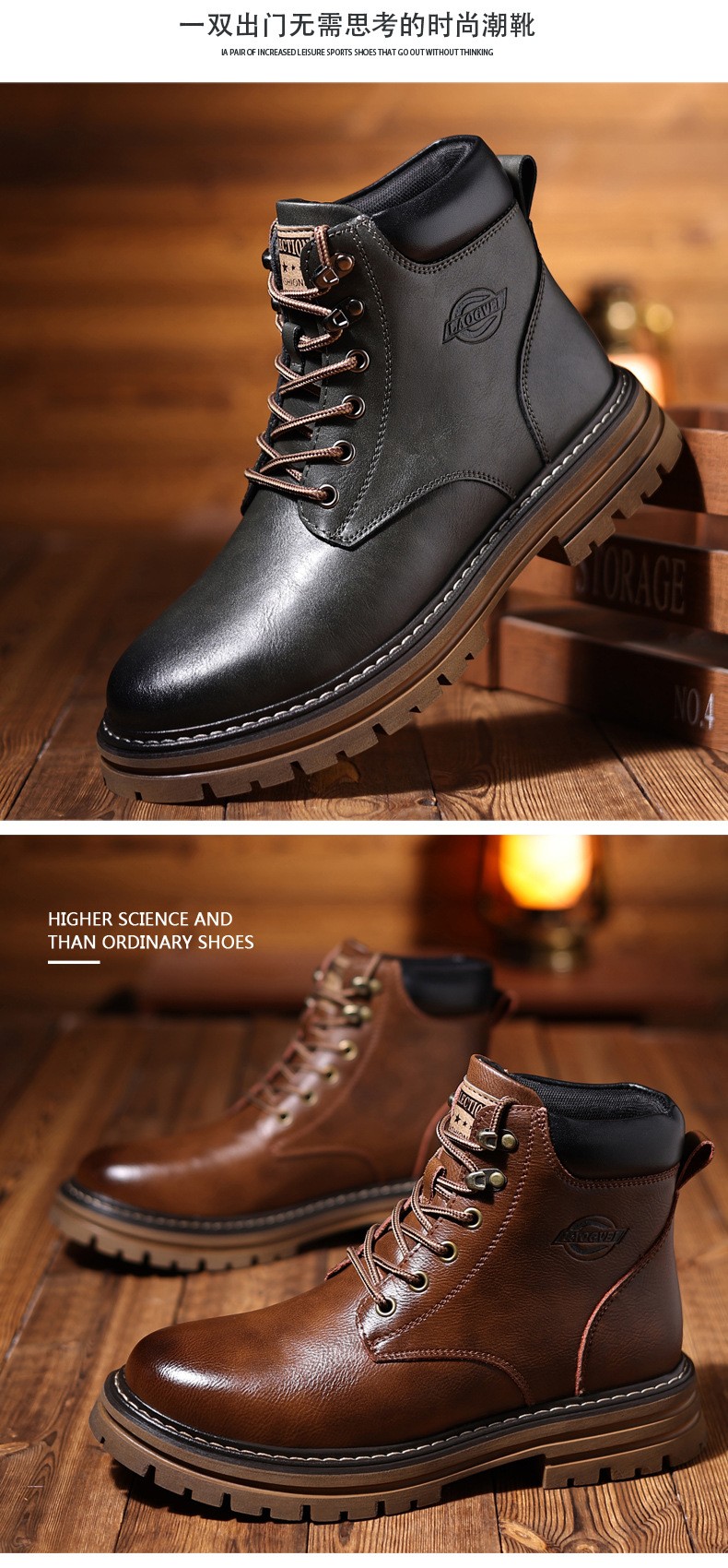 2024 Retro Workwear Hand-Stitched Martin Boots