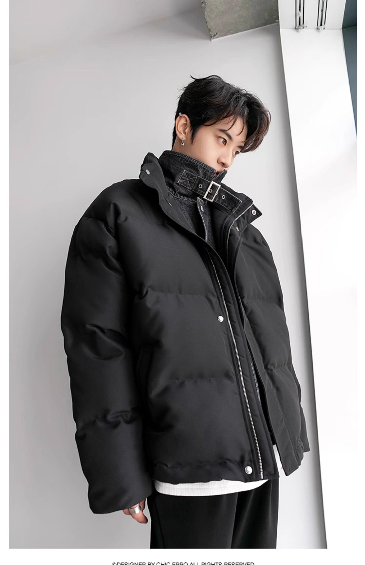 Men's Winter Thick Denim-Look Warm Cotton Jacket