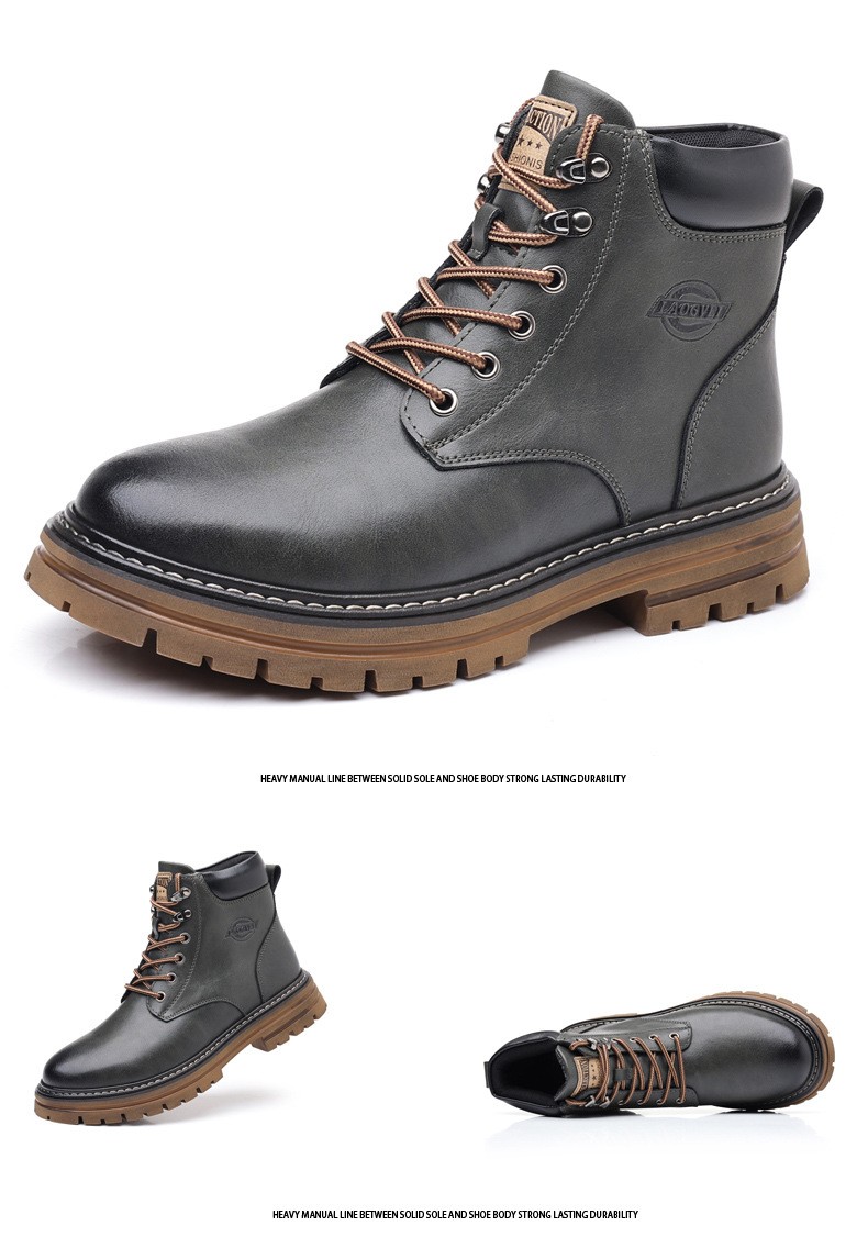 2024 Retro Workwear Hand-Stitched Martin Boots