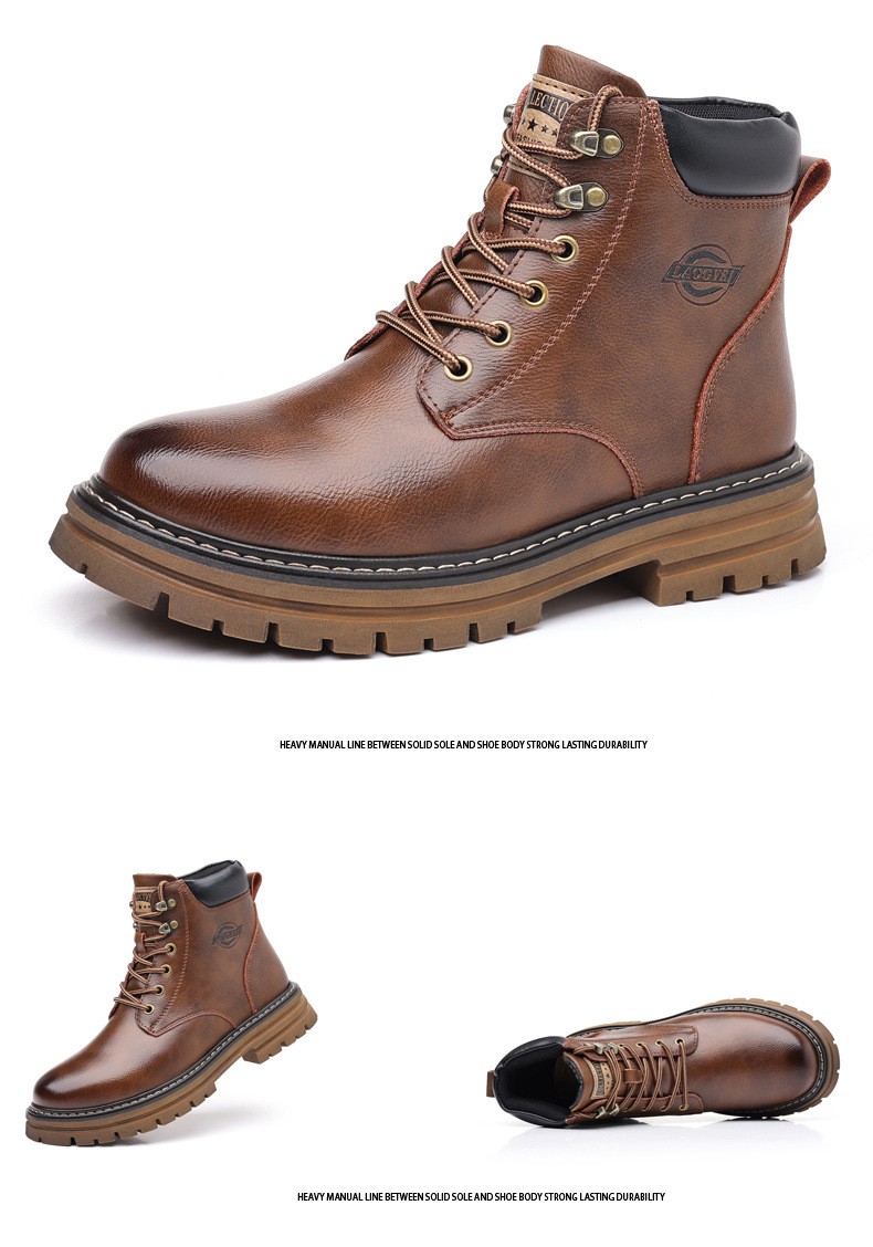 2024 Retro Workwear Hand-Stitched Martin Boots
