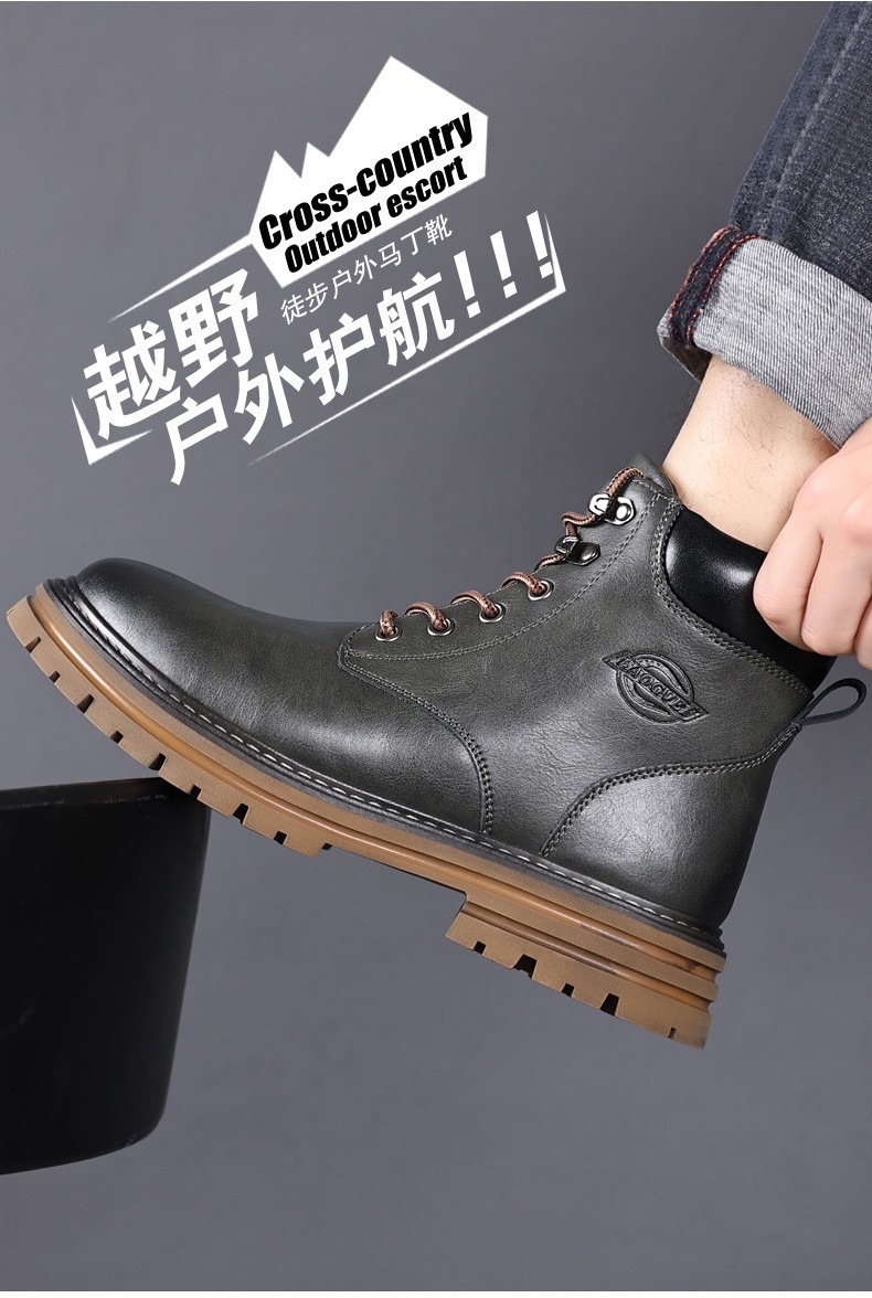 2024 Retro Workwear Hand-Stitched Martin Boots