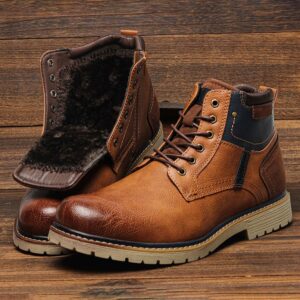 Classic Men's PU Leather Retro Martin Boots