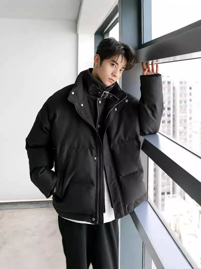 Men's Winter Thick Denim-Look Warm Cotton Jacket - Image 3