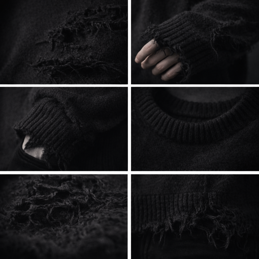 vintage style distressed pullover sweater for men & women