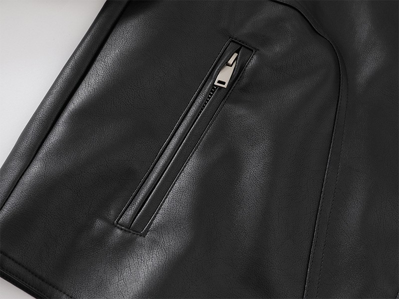 ATBORDER Retro PU Leather Casual Motorcycle Jacket ATBORDER Retro PU Leather Casual Motorcycle Jacket