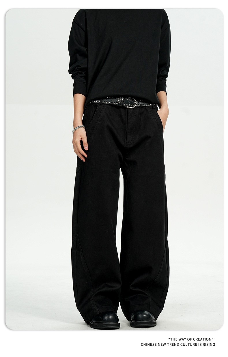11KN Vintage Cotton Workwear Straight-Leg Pants