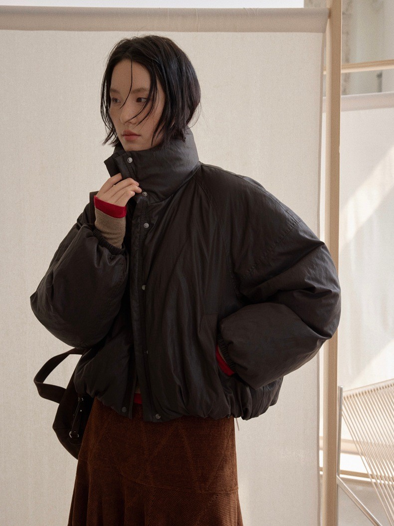 UNITY MODE Women's PU White Duck Down Jacket UNITY MODE Women