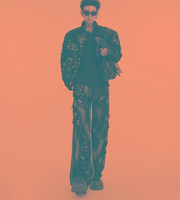 Black Washed Streetwear Straight-Leg Denim Jeans Black Washed Streetwear Straight-Leg Denim Jeans