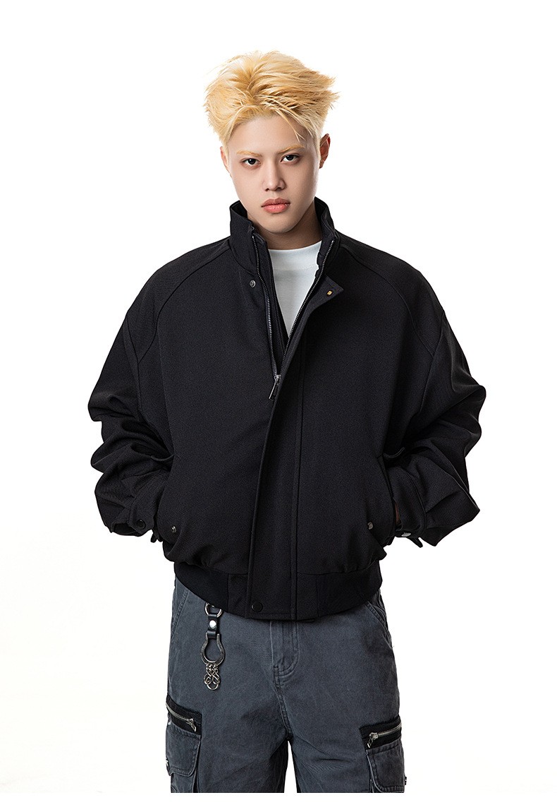 MADEEXTREME Spring Minimalist Cropped Raglan Jacket MADEEXTREME Spring Minimalist Cropped Raglan Jacket