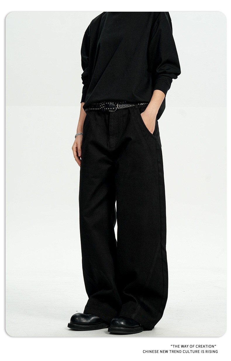 11KN Vintage Cotton Workwear Straight-Leg Pants