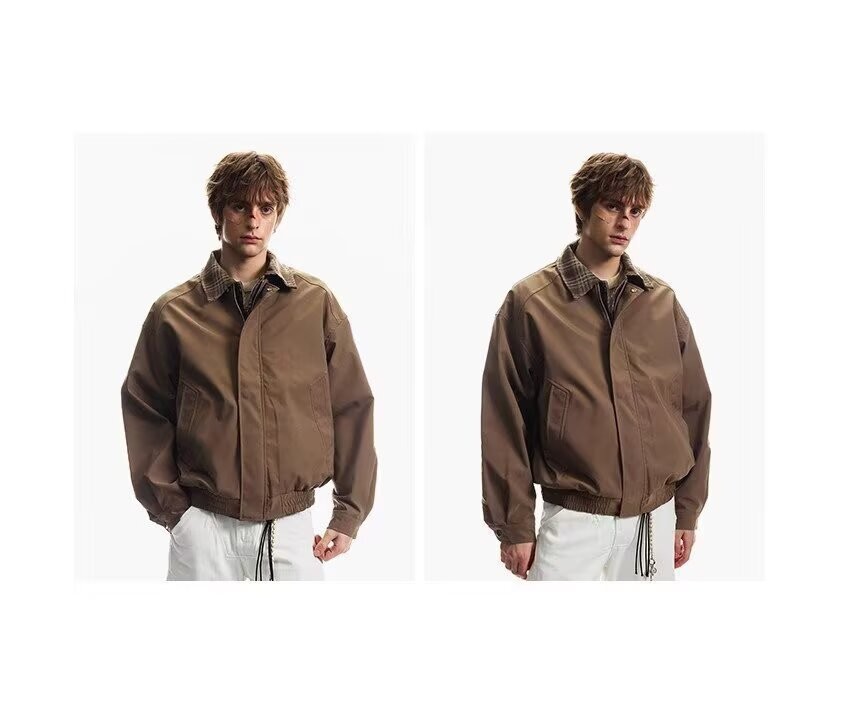 WASSUP Vintage Style Loose Fit Cotton Jacket