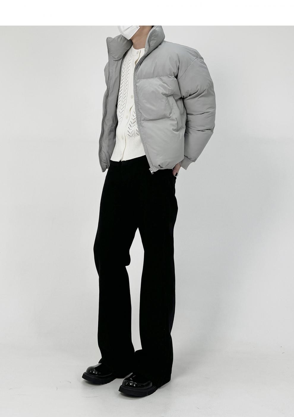 Men’s Straight Leg Washed Cotton Flared Jeans