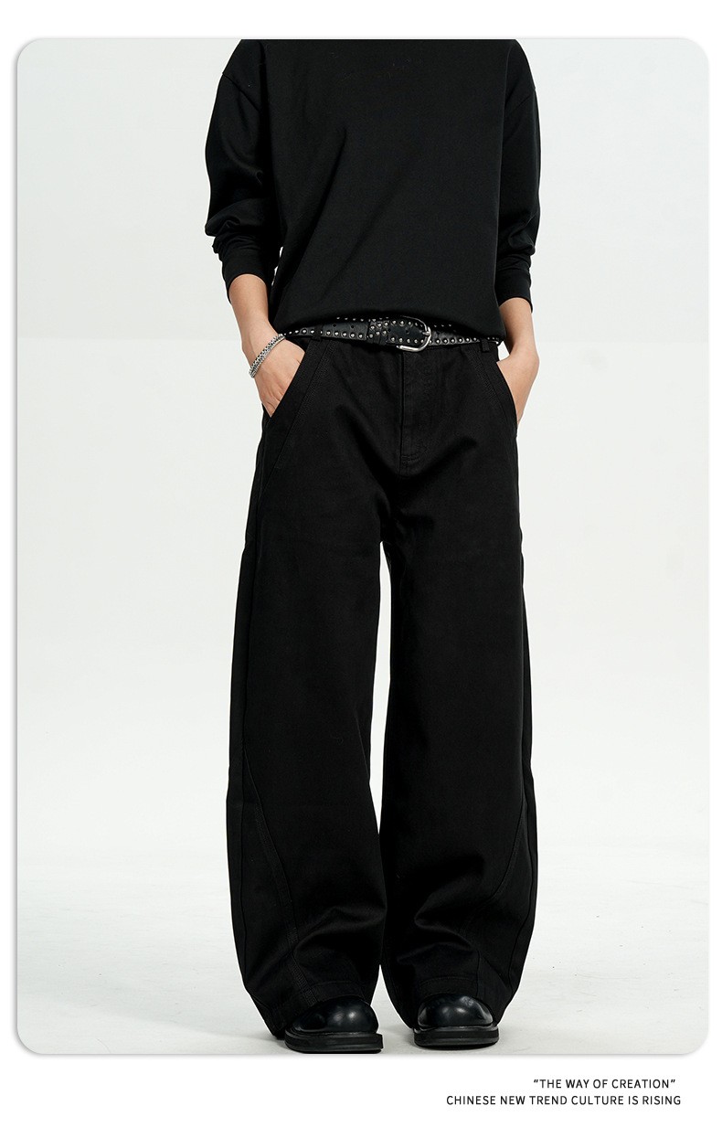 11KN Vintage Cotton Workwear Straight-Leg Pants