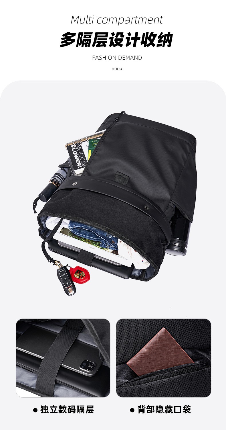 Tangcool Waterproof Oxford Fabric Men's Laptop Backpack Tangcool Waterproof Oxford Fabric Men