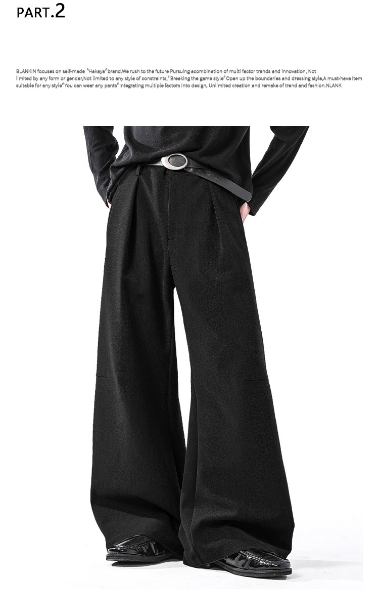 Cleanfit Gray Wide-Leg Wrinkle-Free Dress Pants