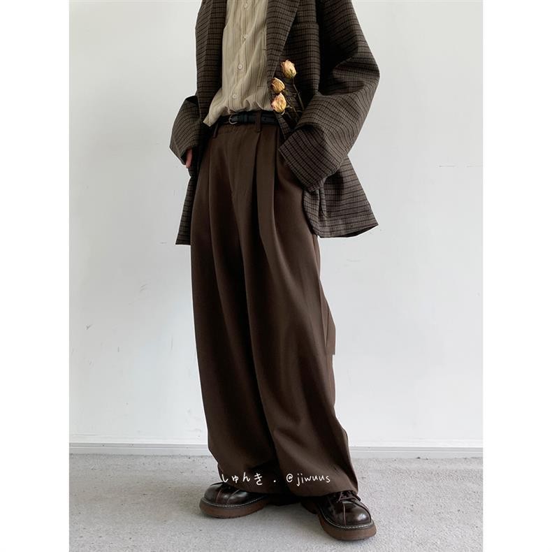 Cityboy Vintage Straight-Leg Coffee Brown Casual Pants