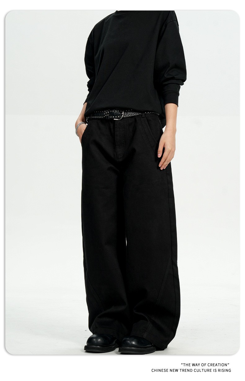 11KN Vintage Cotton Workwear Straight-Leg Pants