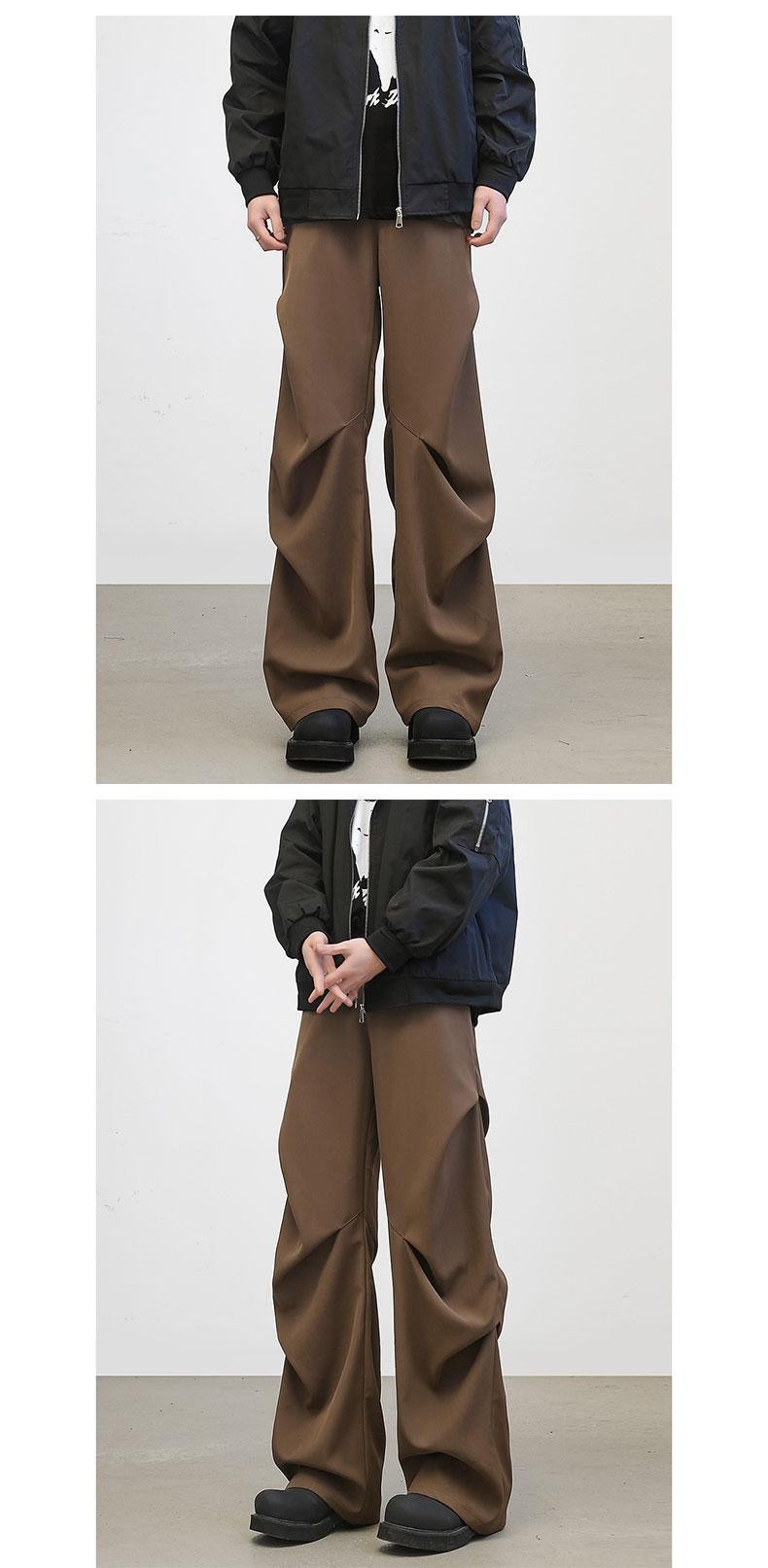 York Zoom Black High-Waist Wide-Leg Casual Pants York Zoom Black High-Waist Wide-Leg Casual Pants