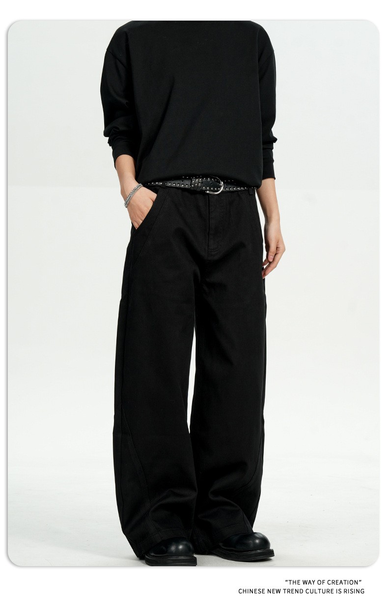 11KN Vintage Cotton Workwear Straight-Leg Pants