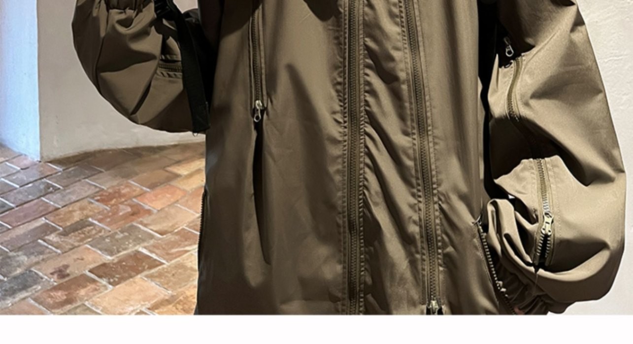 Unisex Waterproof Hooded Outdoor Jacket for Spring & Fall