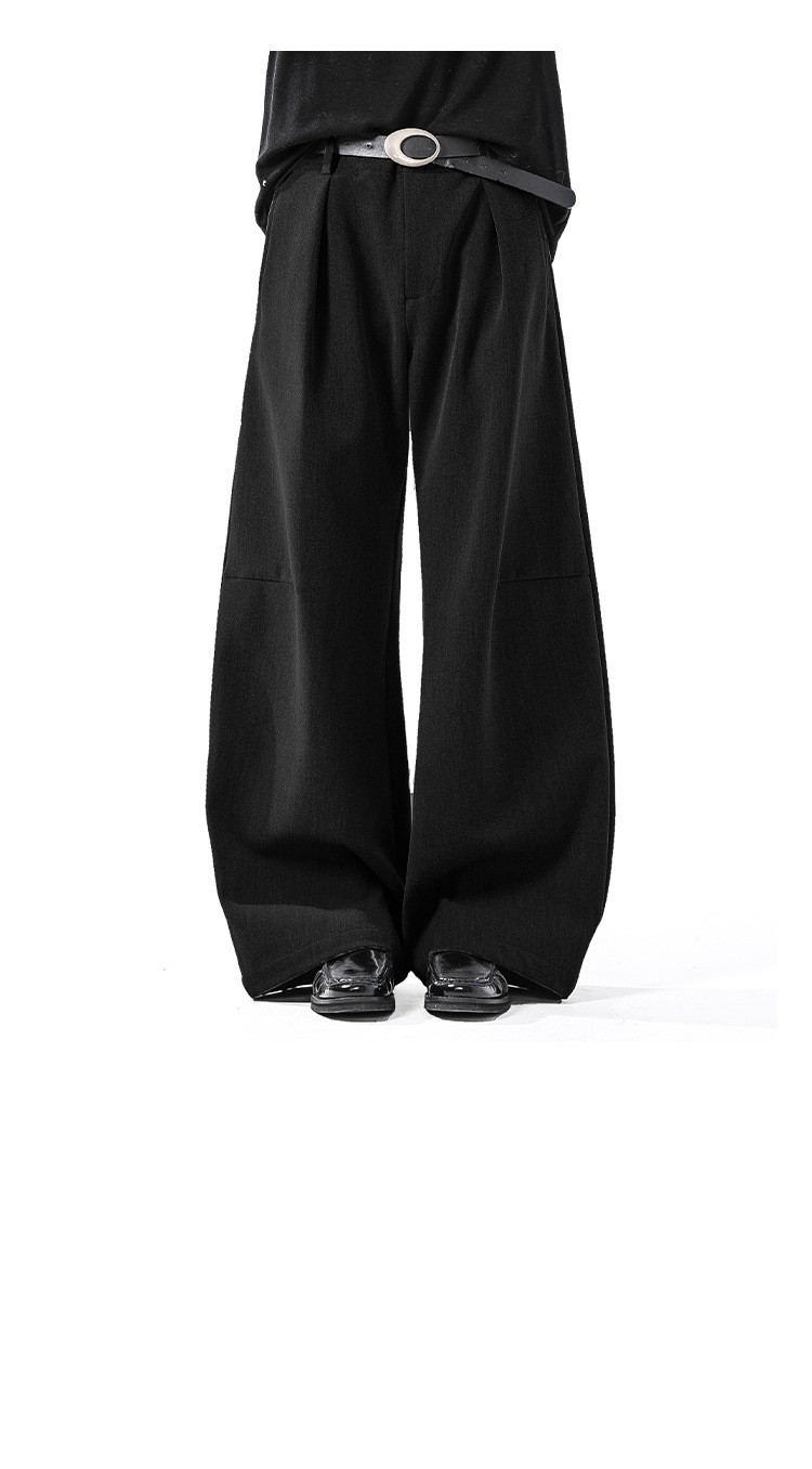 Cleanfit Gray Wide-Leg Wrinkle-Free Dress Pants