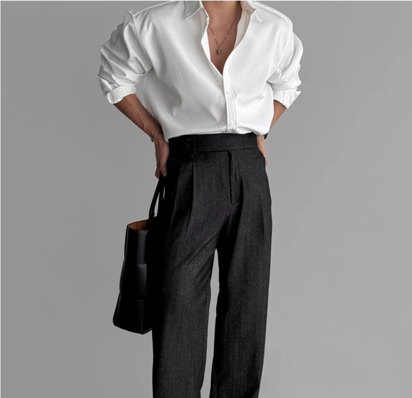 Premium Textured Long-Sleeve Casual Shirt for Men