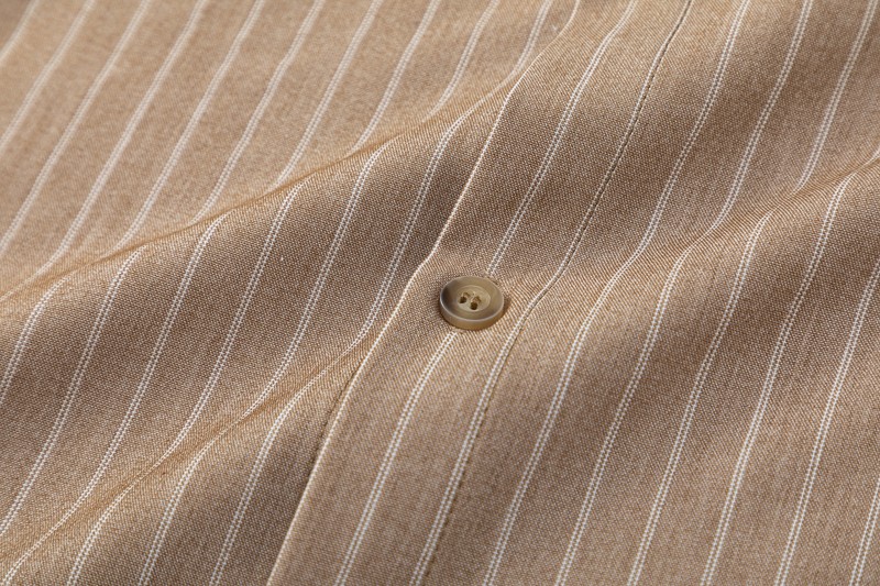 Japanese Vintage Striped Overshirt Unisex Long Sleeve