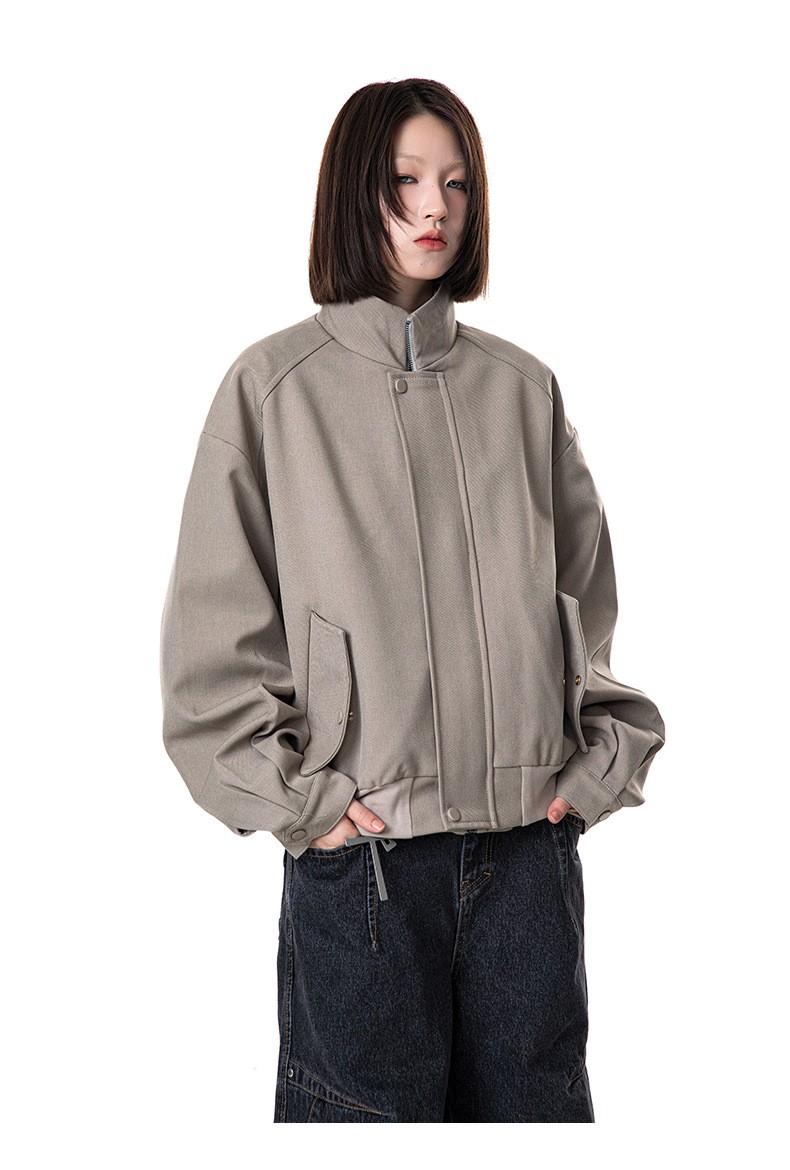 MADEEXTREME Spring Minimalist Cropped Raglan Jacket MADEEXTREME Spring Minimalist Cropped Raglan Jacket