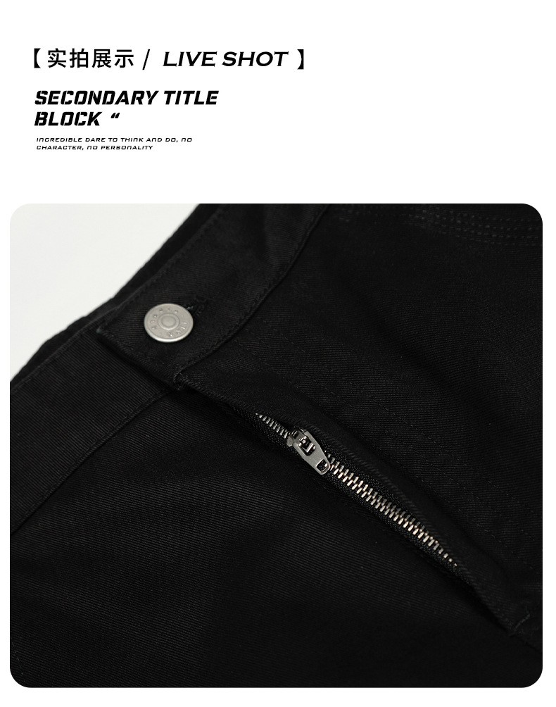 11KN Vintage Cotton Workwear Straight-Leg Pants