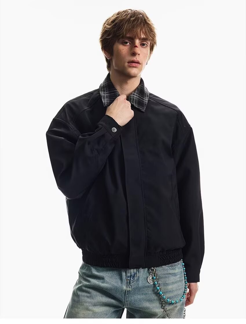 WASSUP Vintage Style Loose Fit Cotton Jacket