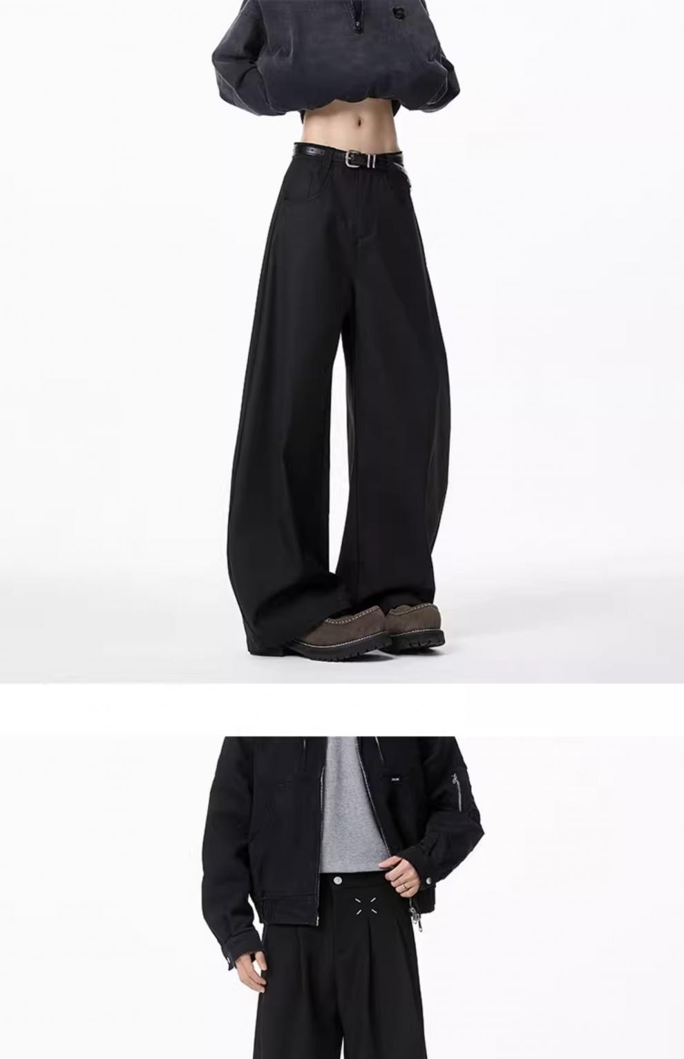 Magila Cleanfit Black Loose Fit Dress Pants