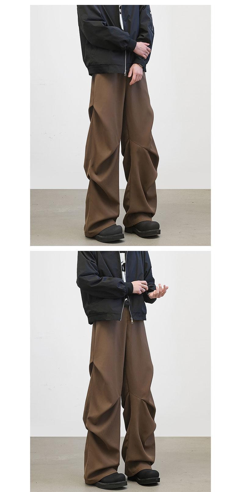 York Zoom Black High-Waist Wide-Leg Casual Pants York Zoom Black High-Waist Wide-Leg Casual Pants