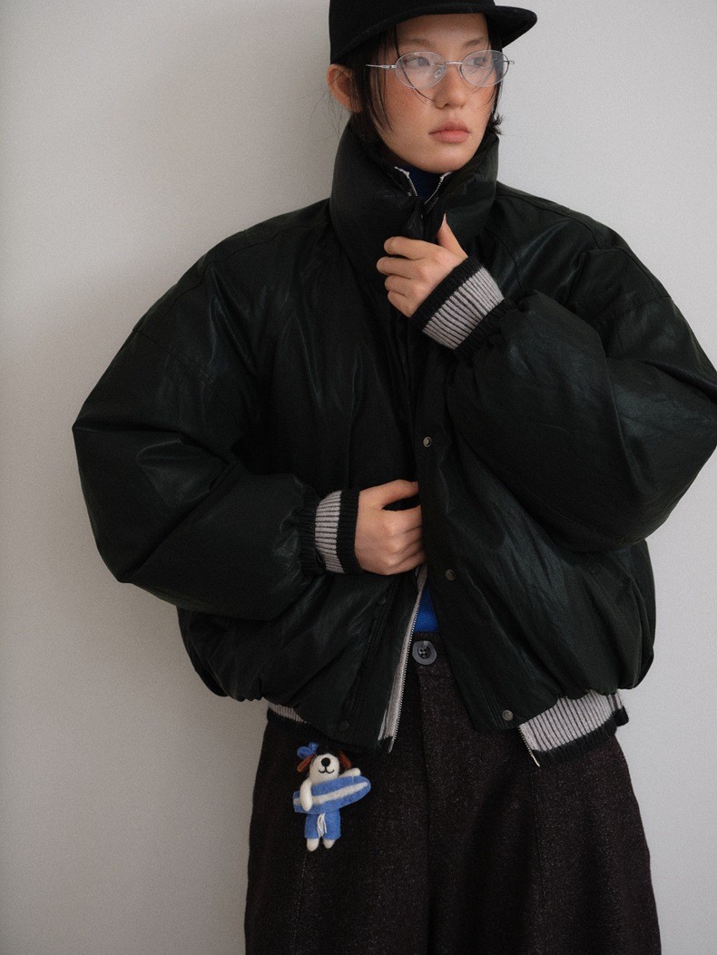 UNITY MODE Women's PU White Duck Down Jacket UNITY MODE Women