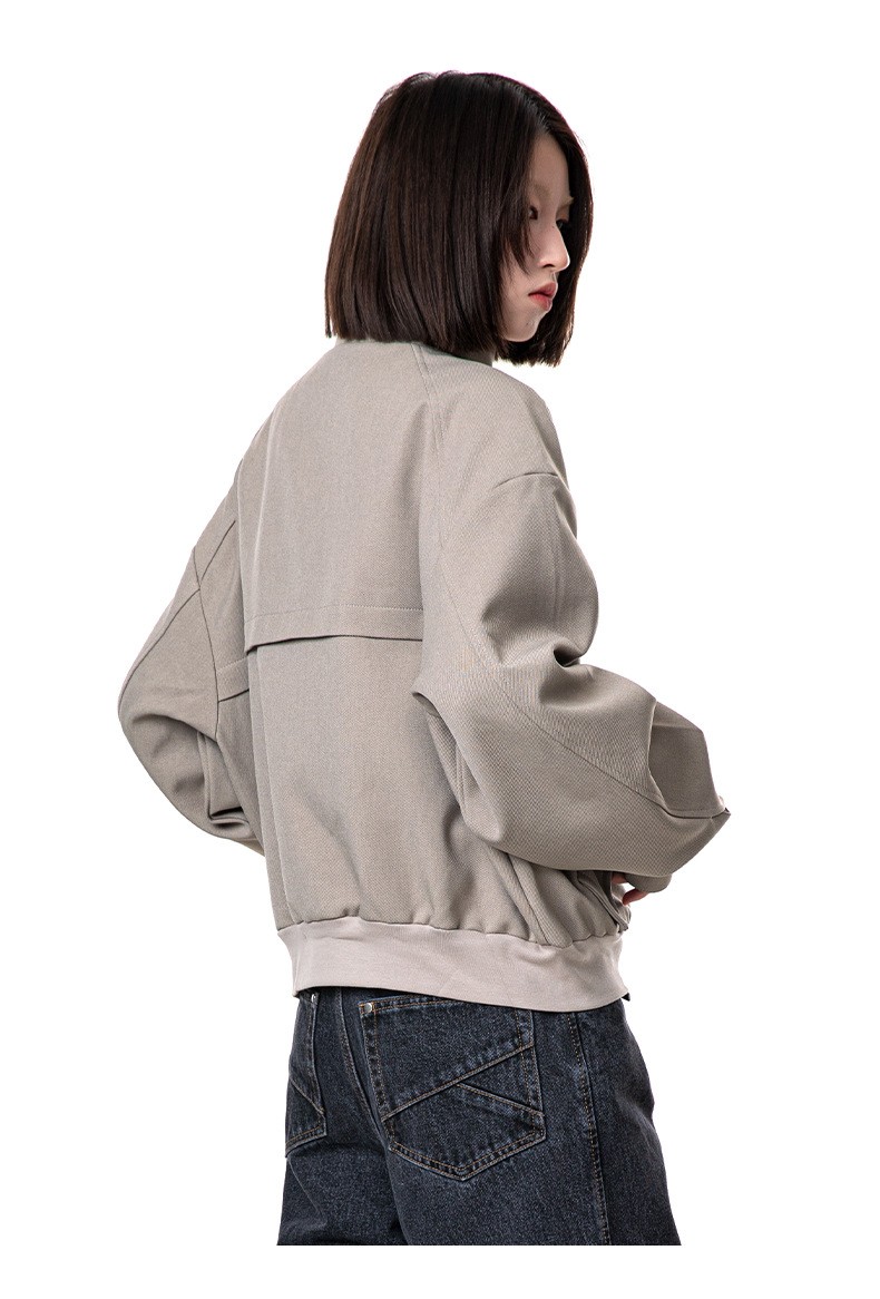 MADEEXTREME Spring Minimalist Cropped Raglan Jacket MADEEXTREME Spring Minimalist Cropped Raglan Jacket