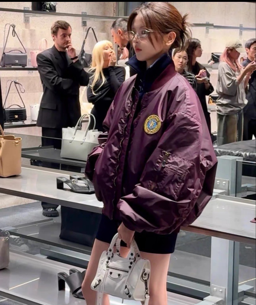 Paris Style Embroidered Pilot Jacket - Yang Chaoyue Edition Paris Style Embroidered Pilot Jacket - Yang Chaoyue Edition