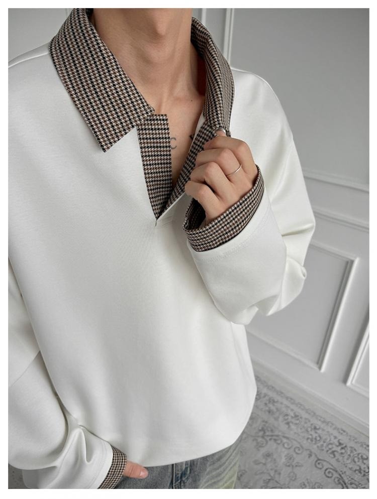 Cleanfit Houndstooth Lightweight Long Sleeve Polo Cleanfit Houndstooth Lightweight Long Sleeve Polo