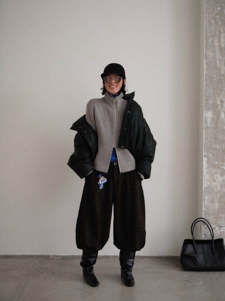 UNITY MODE Women's PU White Duck Down Jacket UNITY MODE Women