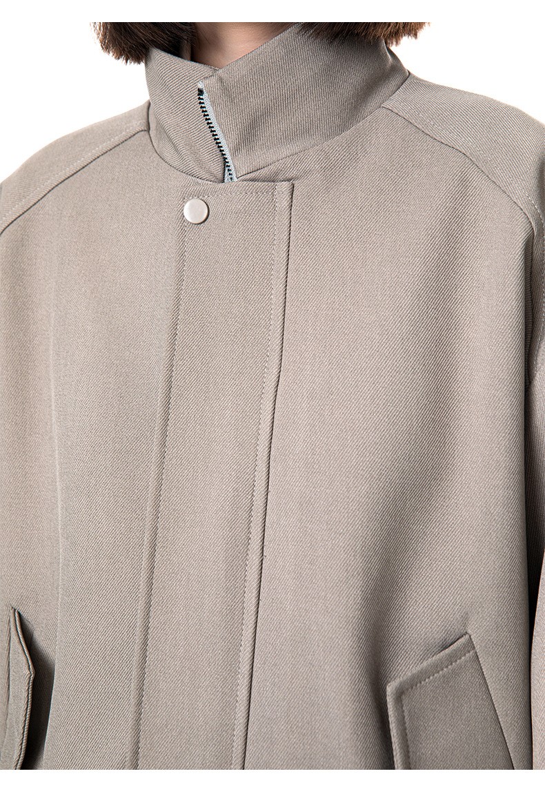 MADEEXTREME Spring Minimalist Cropped Raglan Jacket MADEEXTREME Spring Minimalist Cropped Raglan Jacket