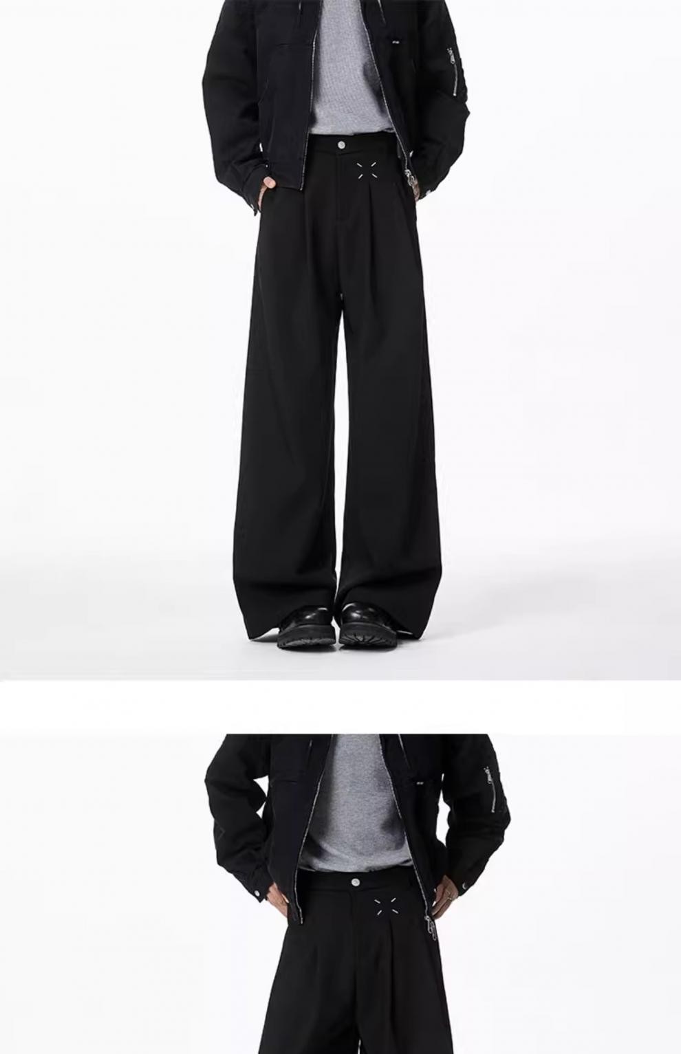Magila Cleanfit Black Loose Fit Dress Pants