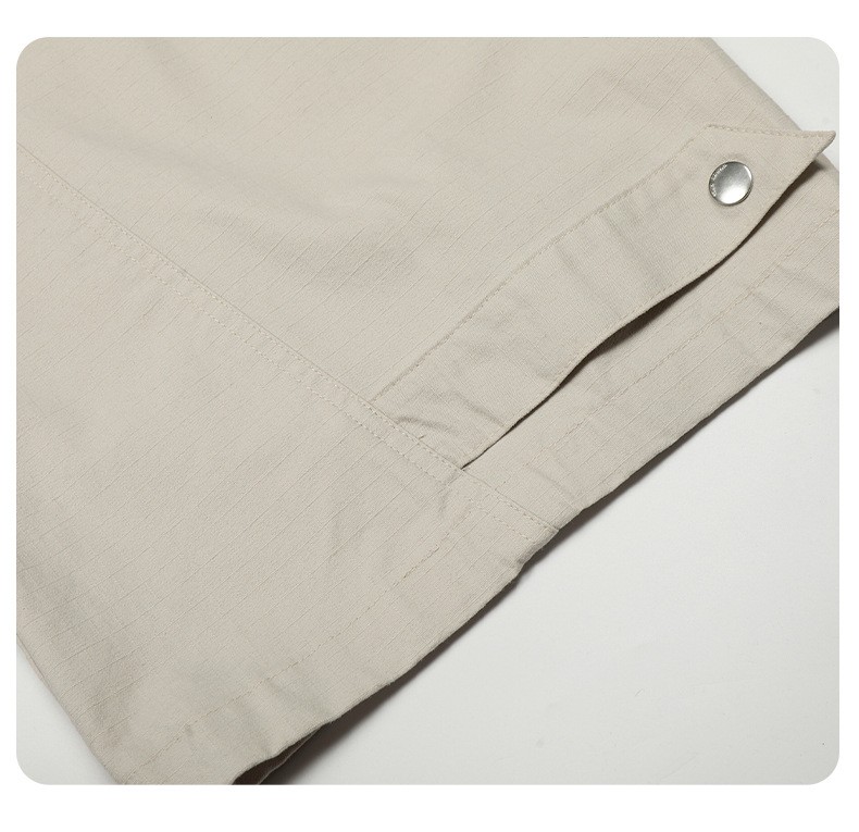 11KN Vintage Straight-Leg Multi-Pocket Cargo Pants