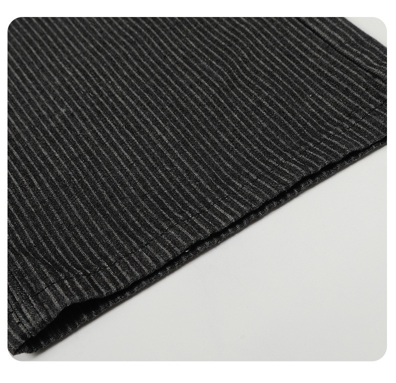 11KN Retro Straight-Leg Black Striped Denim Jeans 11KN Retro Straight-Leg Black Striped Denim Jeans