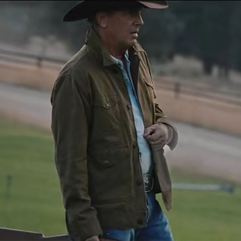 Men's Cotton Dad Jacket with Pocket Detail Men