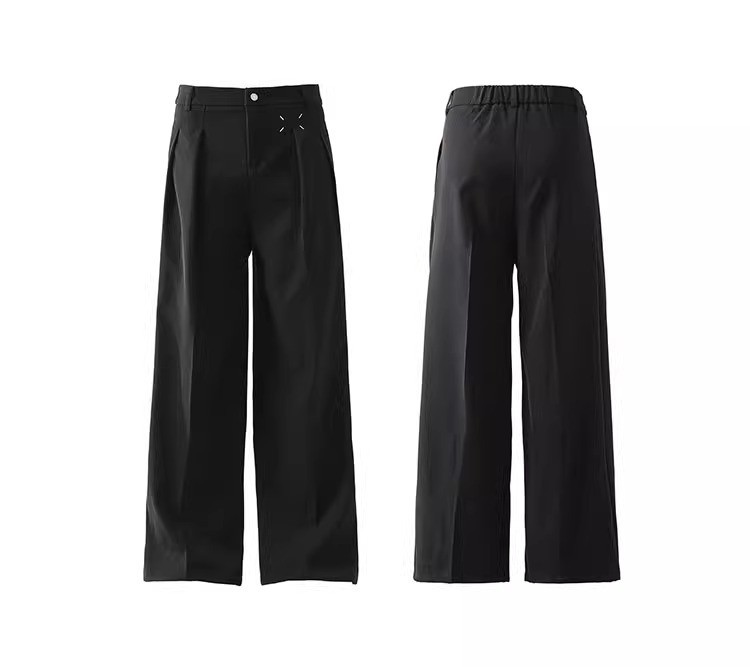 Margiela Cleanfit Black Wide-Leg Trousers