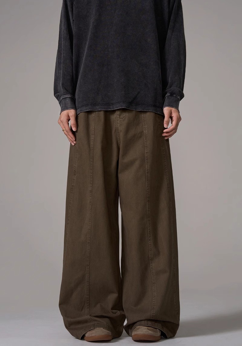 Vintage Wide-Leg Straight Cotton Denim Jeans Vintage Wide-Leg Straight Cotton Denim Jeans