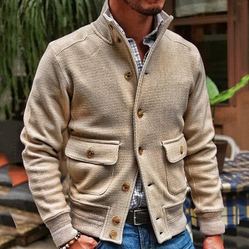 2026 Korean Style Knit Windproof Men's Jacket 2026 Korean Style Knit Windproof Men